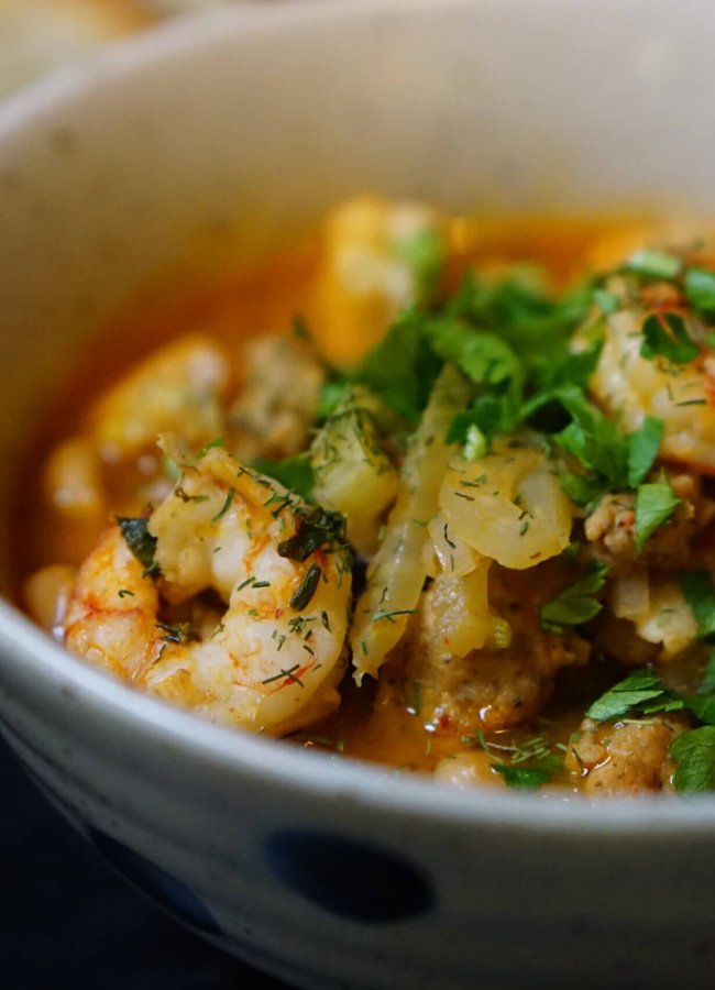 Shrimp and Sausage Cioppino